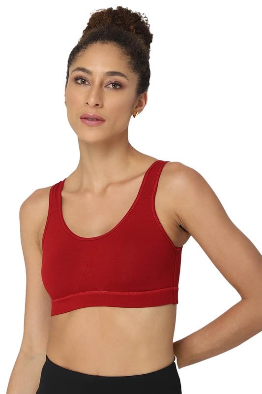 Image of Intimacy Active Sports Bra for Women Medium Coverage, Non-Wired, Non-Padded, Seamless, Stretchable Comfortable Support Activewear for Women
