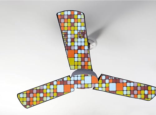 Image of Waterproof & Dustproof Three Blade Ceiling Fan Cover with attachable Enclosure Set of 1 Fan Cover clr25