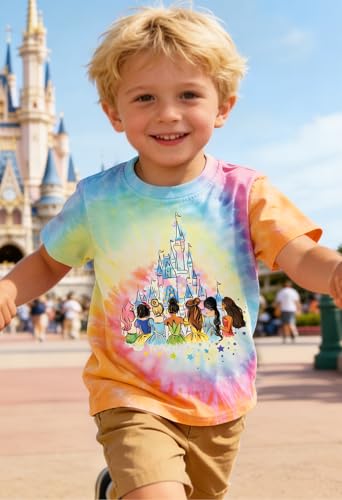 Image of Magical Shirts Women Girls Family Vacation Matching Shirt Magic Kingdom T-Shirt Mommy and Me Trip Short Sleeve Tops