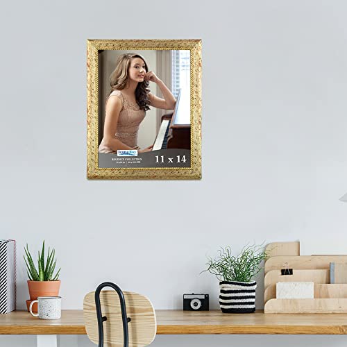 Icona Bay 11X14 Gold Picture Frame, French Baroque Style Photo Frame 11 X 14, Wall Mount Or Table Top, Regency Collection #TOP5
