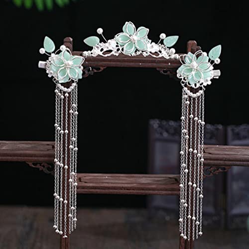 Épingle à cheveux chinoise fleur et perles pour sublimer votre coiffure Hanfu