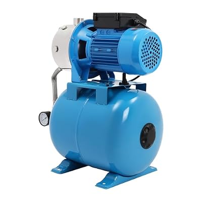 1HP Shallow Well Pump with Pressure Tank, 110V Automatic Irrigation Water Booster Jet Pump, Water Pumps Booster System for Home, Farm, Pool