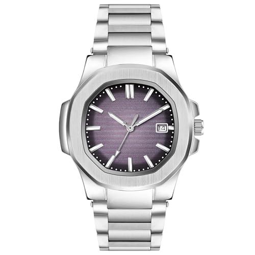 Image of Acnos 7 Colours Plain Dial Quartz Analog Day & Date Calendar Quartz Analog Business Watch