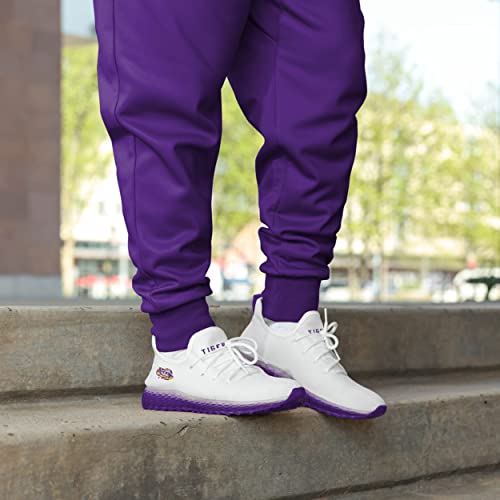FOCO LSU Tigers NCAA Mens Gradient Midsole White Sneakers by FOCO - Used condition - Image 7
