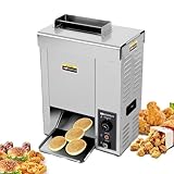 CLEASEBILY Tostadora Vertical de Hamburguesas Comercial de Acero Inoxidable de Grado alimenticio, tostadora,con Temperatura Ajustable de 50 °C a 300 °C,for gueserías