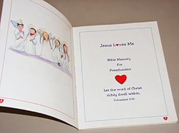 Paperback Jesus Loves Me: Bible Memory for Preschoolers Book