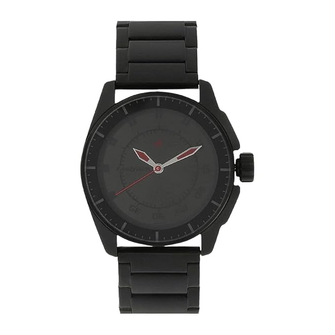 Montre analogique pour homme Black Magic cadran noir, l'accessoire idéal du quotidien NM3089NM01
