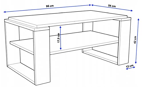 Table basse rétro Kaja 42 cm de hauteur pour optimiser l'espace du salon moderne - 4