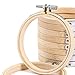 12 Stück 15cm Holzstickrahmen Bulk Bambus Kreis Kreuz Reifen Rundring