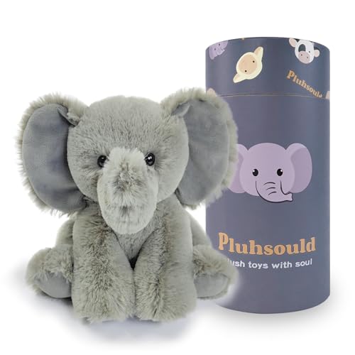 ​Weighted Elephant Stuffed Animals Plush Toy for Boys Girls, Miedium Size Fragrance Filling Stitch Stuff Animal, Calming Sensory Toys with Super Soft Fur, Living Room and Bedroom (Lavender)