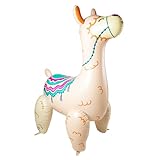 BigMouth Inc. Giant Llama Inflatable Sprinkler, Fun Summer Backyard Water Game & Splash Toy for Kids, 7 Feet Tall