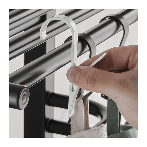 Accroche rapide et stable : 12 cintres multi-usages pour radiateur sèche-serviette