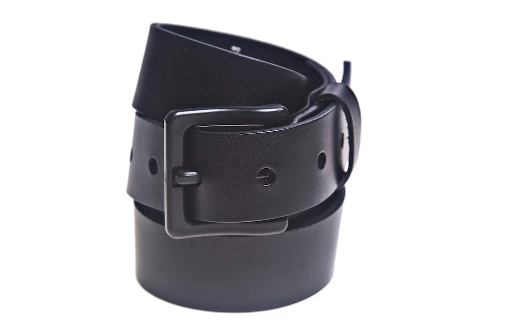 Beep Free1 3/8” Italian Leather Belt | 35mm TSA & Airport Friendly Metal-Free for Men and Women| Black & Brown Italian Belt
