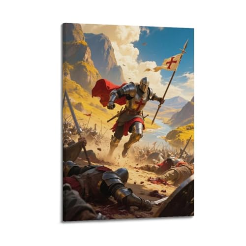 Poster catholique croisé pour raviver un mur vide de chambre avec cadre