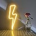 Neon Signs Lightning Bolt Battery Operated and USB Powered Warm White Art LED Decorative Lights Wall Decor for Living Room Office Christmas Wedding Party Decoration(NELNB)