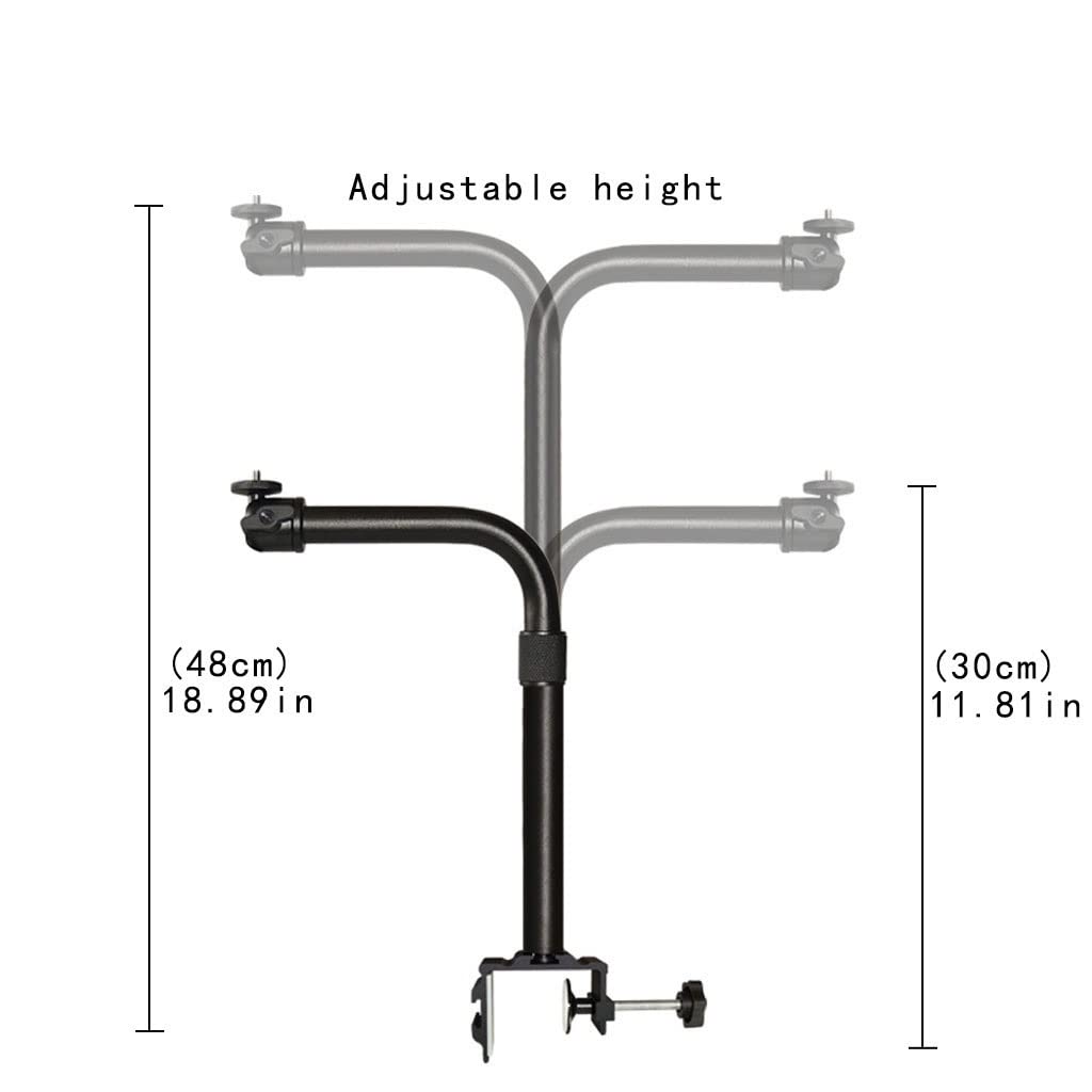 Supporto per proiettore Proiettore Stand Guideck Piegatura Tubo telescopico a 360 gradi a 360 gradi Bustalizzazione del gomito del desktop regolabile con supporto for il carico 11.0 2LB. Ufficio a cas