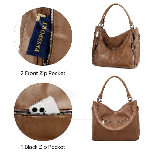 Bolso Tote Hobo 2 Piezas para Mujer con Clutch miniatura 5
