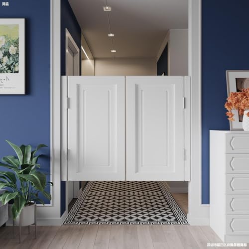 Saloon Style Solid Wood Swinging Door – Interior Half Waist Door with Spring Hinges for Kitchen, Pub, Cafe, Shop Entrance & Butler Counter Partition