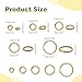 TMMATE 500pcs 18K Gold Filled Jump Rings,Non Tarnish Open Rings for Jewelry Making,DIY Necklace Bracelet Earrings Supplies,(5mm)