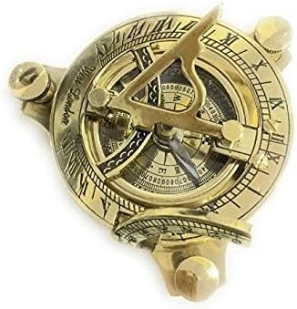 NauticalMart NM033710A Brass Sundial Compass 4" - Case Pack of 16