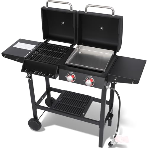 Charcoal and 2-Burner Propane Gas Combo Grill Review