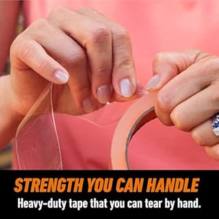 Gorilla Crystal Clear Tape, 1.88” x 18 yd (Pack of 1) - Weather Resistant for Indoor or Outdoor Projects and Repairs