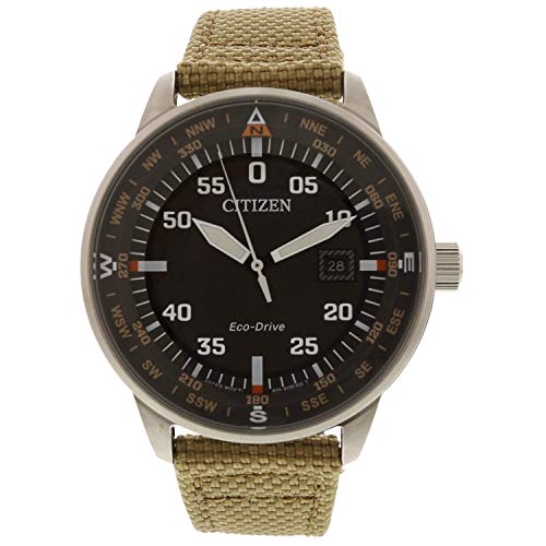Preisvergleich Produktbild Citizen Herren Analog Quarz Uhr mit Stoff Armband BM7390-14E