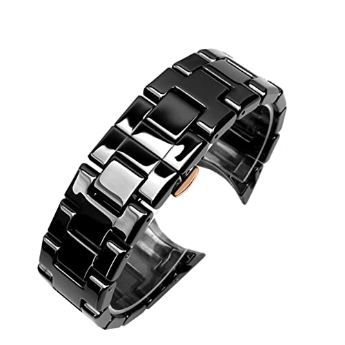 Bracelet en céramique noire Armani AR1410 AR1400 avec boucle papillon luxe