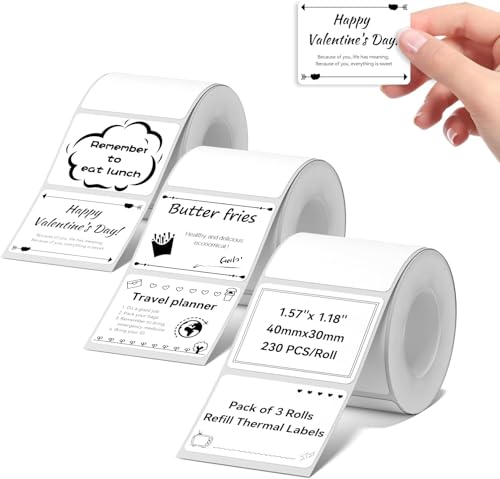 نيمبوت ملصقات متوافقة مع طابعة الملصقات B1 / B21 / B3S ، 3 ل...