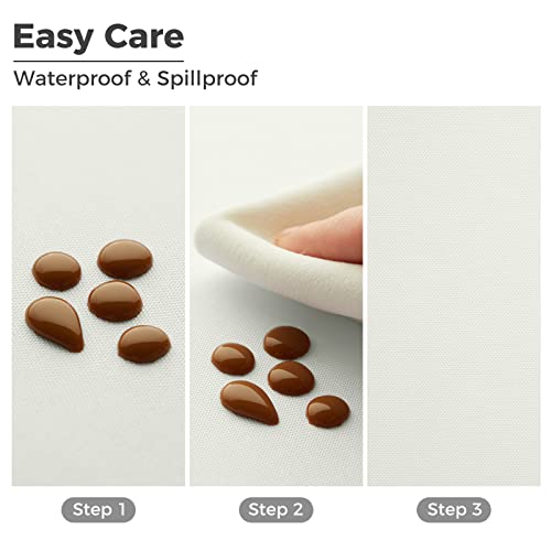 Veeyoo 70" Inch Round Tablecloth Polyester Circular Wrinkle Free Table Cloth – Solid Soft Dinner Table Cover For Buffet Table, Wedding, Parties And Dinner (Ivory Table Cloths) #TOP1