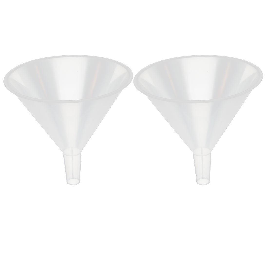 Aexit 2 Pcs Measuring Tools & Scales 150mm Mouth Dia Household Liquid Water Oil Plastic Funnel Transfer Cups Filling Tool