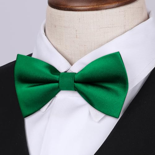 Image of HISDERN Bow Ties for Boys Pre Tied Toddler Bow Tie Adjustable Kids Bowties Clip On Fun Patterned Bowties for Wedding Party