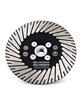 Casaverde Diamond Turbo Cutting Blade 125mm,Stone Cutting Disc Cut & Grind for Granite Quartz Quartzite, with M14 Flange