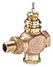Series VG7000 Model VG7551RT Brass Trim Globe Valve with Model V-3000-8012 Exposed Pneumatic Actuator, 3-6 psig Spring Range