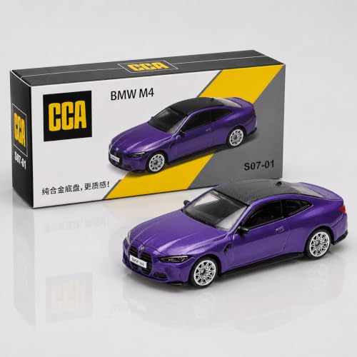 Image of Wizplex CCA Officially Licensed BMW M4 1:64 Scale Die Cast Metal Car - Collectible Alloy Sports Coupe with Openable Doors & Free-Rolling Wheels, Display Showpiece for Kids 3+