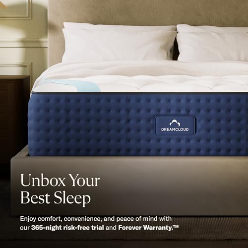 Image of DreamCloud Premier 13 inch Twin Mattress - Luxury Gel Memory Foam - 365 Night Trial - Premium Pressure-Relieving Layers - Forever Warranty - CertiPUR-US Certified