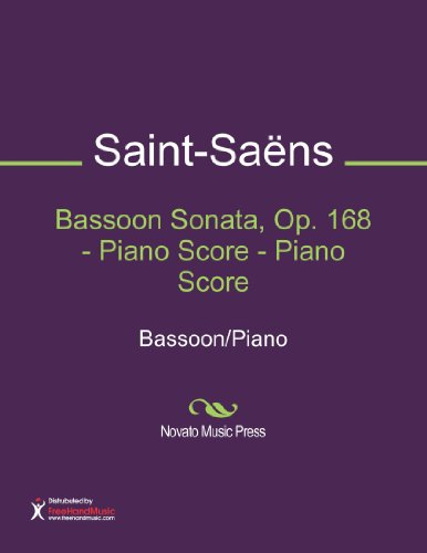 Bassoon Sonata, Op. 168 - Piano Score - Piano Score
