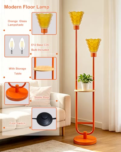 Image of Lightdot Globe Floor Lamp with LED Bulbs Included, Dimmable Floor Lamps,Unique Modern Standing Tall Lamp for Bedroom Living Room /Sofa Beside /Corner Decor-Gold