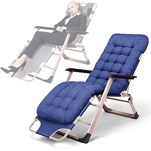 Chaise longue Zero Gravity à dossier inclinable réglable et pliable pour extérieur - 2