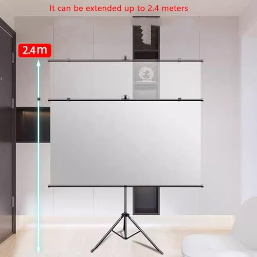 Pantalla de proyector portátil con soporte 60" (16:9) miniatura 3