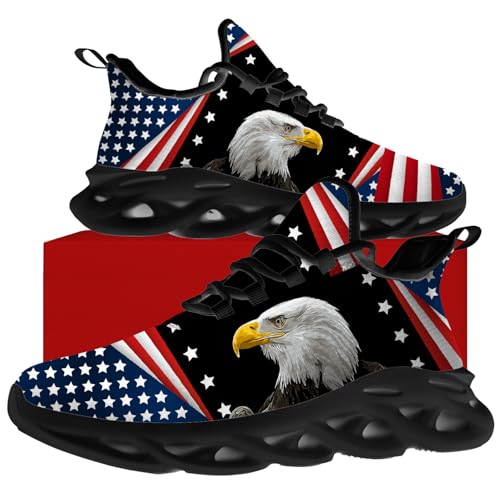 Men's Women's American Flag Shoes USA Flag Sneakers Running Tennis Shoes Gifts for Men Women4