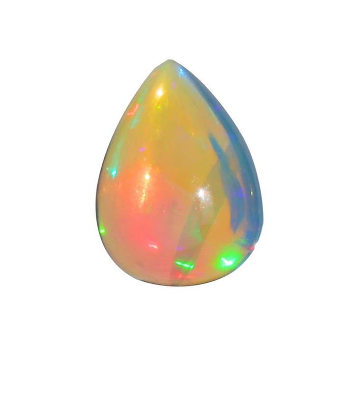 Opale éthiopienne naturelle poire 2,76 cts, cadeau d'anniversaire