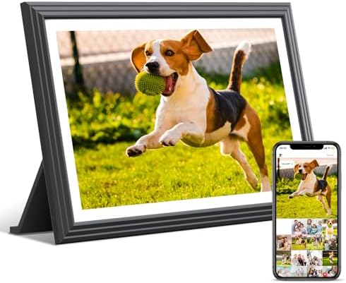 TOLOVE Digital Picture Frame 10.1 Inch-16G WiFi Digital Photo Frame,1280 * 800 HD IPS Touch Screen Smart Cloud Photo Frame, to Share Photos Or Videos Remotely Via APP Email- Android/iOS