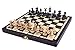 Produktbild KADAX Schachspiel aus Holz mit Figuren, Schach für Kinder, Anfänger, Erwachsene, klappbares und hochwertiges Schachbrett, Schachkassette für Haus, Reise, einfach zu tragen (Feldgröße: 36 x 36 cm)