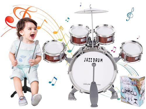 Yemona 586-335-A1 Kids Drum Set, Toddler Jazz Drum Music Toys 5 Drums thumb #7