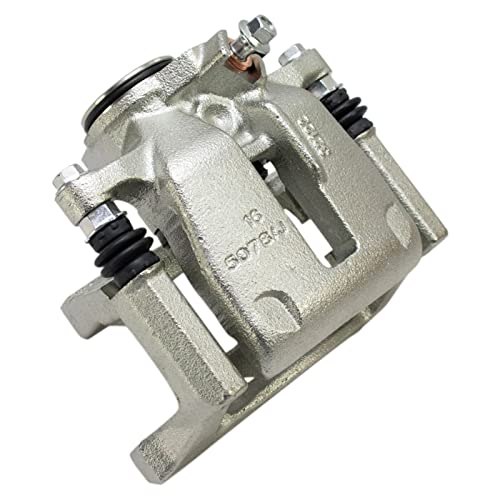 Image of TRQ Rear Brake Pad and Rotor Set Ceramic G Coated Rotors Calipers