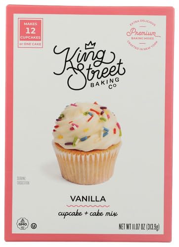 King Street Bak ING Co. Mix Baking Cake Calorie Vanilla 11.07 oz (Pack of 12)
