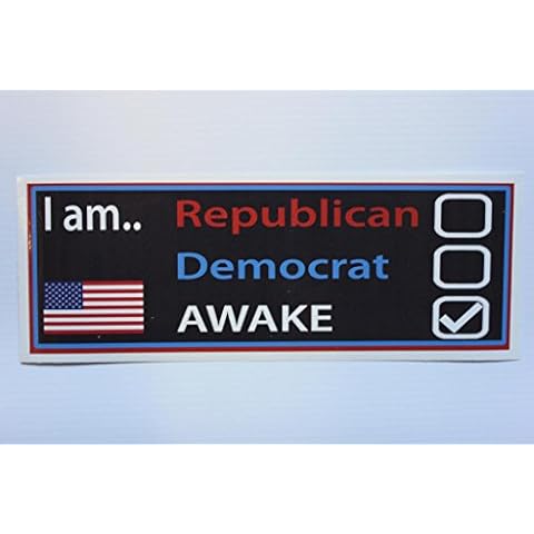Customize Right 149 Not Democrat or Republican Bumper Window Sticker Cover