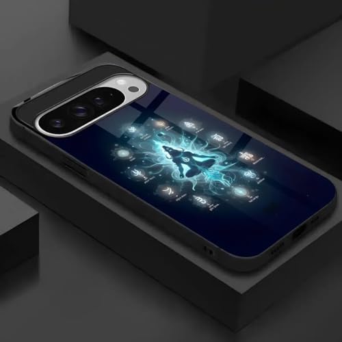 Image of MILLION CASES Awakened Spirit Spectra Case for Google Pixel 8a, Google Pixel 8a Back Cover Case(2024) - PC | Midnight Black