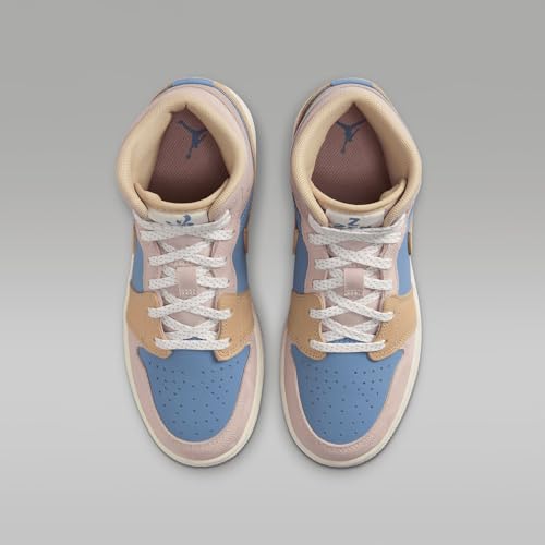 Jordan Big Kid's 1 Mid Aegean Storm/Hemp-Pink Oxford (FN5472 400)4